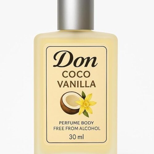 don Coco Vanilla Alcohol-Free Body Perfume | 30 ml Sweet Coconut & Vanilla Roll-On Fragrance