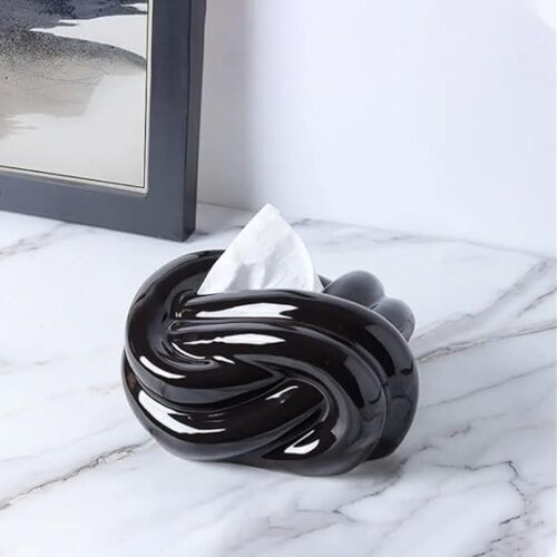 FLAMINGO Porcelain Tissue Box | Elegant  Tissue Holder for Home Décor & Gifts