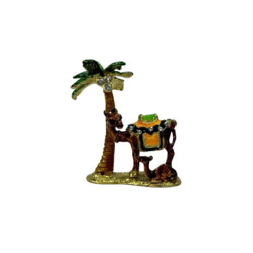 Decorative Camel and Palm Tree Statue - 6x5