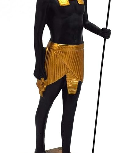 immatgar Pharaonic Standing Anubis Statue | Handmade Egyptian Souvenir Sculpture