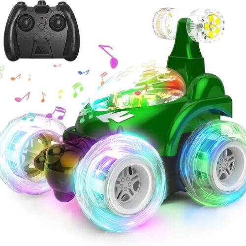 Wonka Kizeefun Remote Control Stunt Car | 360° Rechargeable RC Toy with Lights & Music