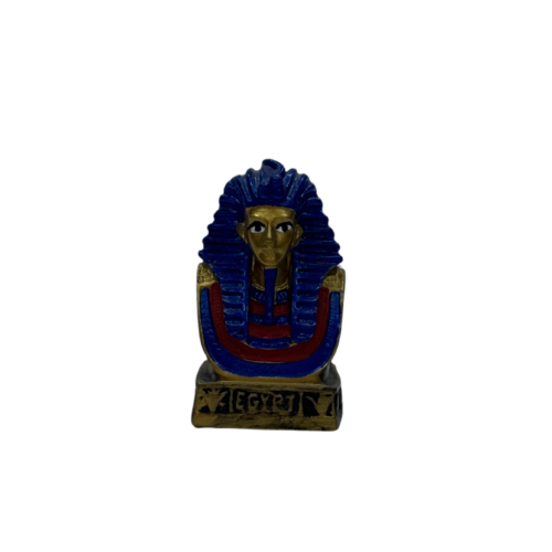 Miniature King Tutankhamun Bust – Egyptian Pharaoh Souvenir Figurine (7 × 4 cm)