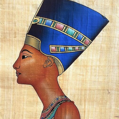 NileCart Egyptian Papyrus Paintings Set | 4-Piece Original Handmade Wall Art 9 x 13 Inch
