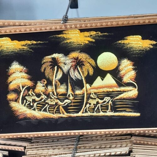 Amaranth Papyrus Painting 30 x 40 cm – Beautiful Egypt Art