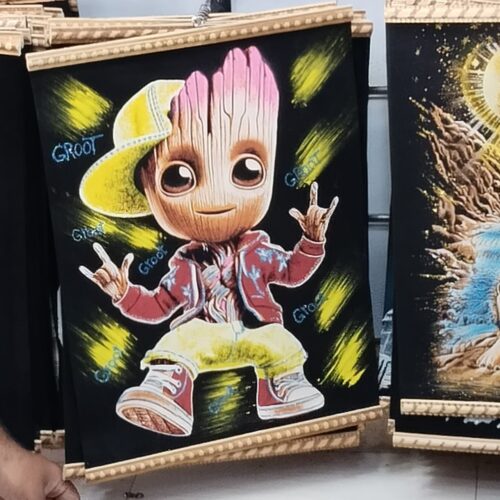 Amaranth-Papyrusbild 30 x 40 cm – Schöne ägyptische Kunst