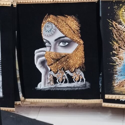 Amaranth-Papyrusbild 30 x 40 cm – Schöne ägyptische Kunst