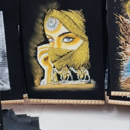 Amaranth-Papyrusbild 30 x 40 cm – Schöne ägyptische Kunst