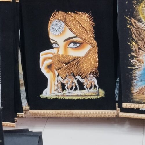Amaranth-Papyrusbild 30 x 40 cm – Schöne ägyptische Kunst