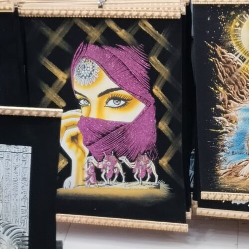 Amaranth-Papyrusbild 30 x 40 cm – Schöne ägyptische Kunst