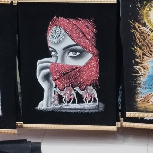 Amaranth-Papyrusbild 30 x 40 cm – Schöne ägyptische Kunst