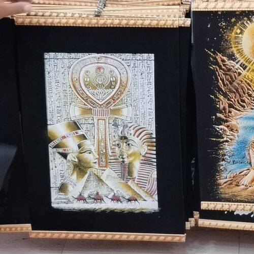 Amaranth-Papyrusbild 30 x 40 cm – Schöne ägyptische Kunst
