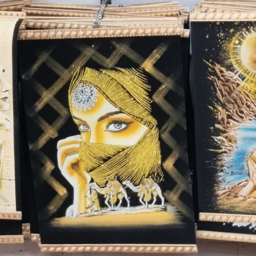 Amaranth-Papyrusbild 30 x 40 cm – Schöne ägyptische Kunst