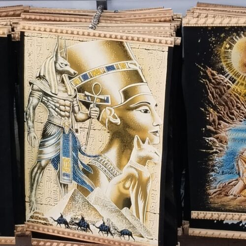 Amaranth-Papyrusbild 30 x 40 cm – Schöne ägyptische Kunst
