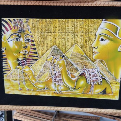 Amaranth Papyrus Painting 70cm x 50cm
