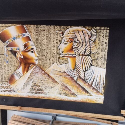 Amaranth Papyrus Painting 70cm x 50cm
