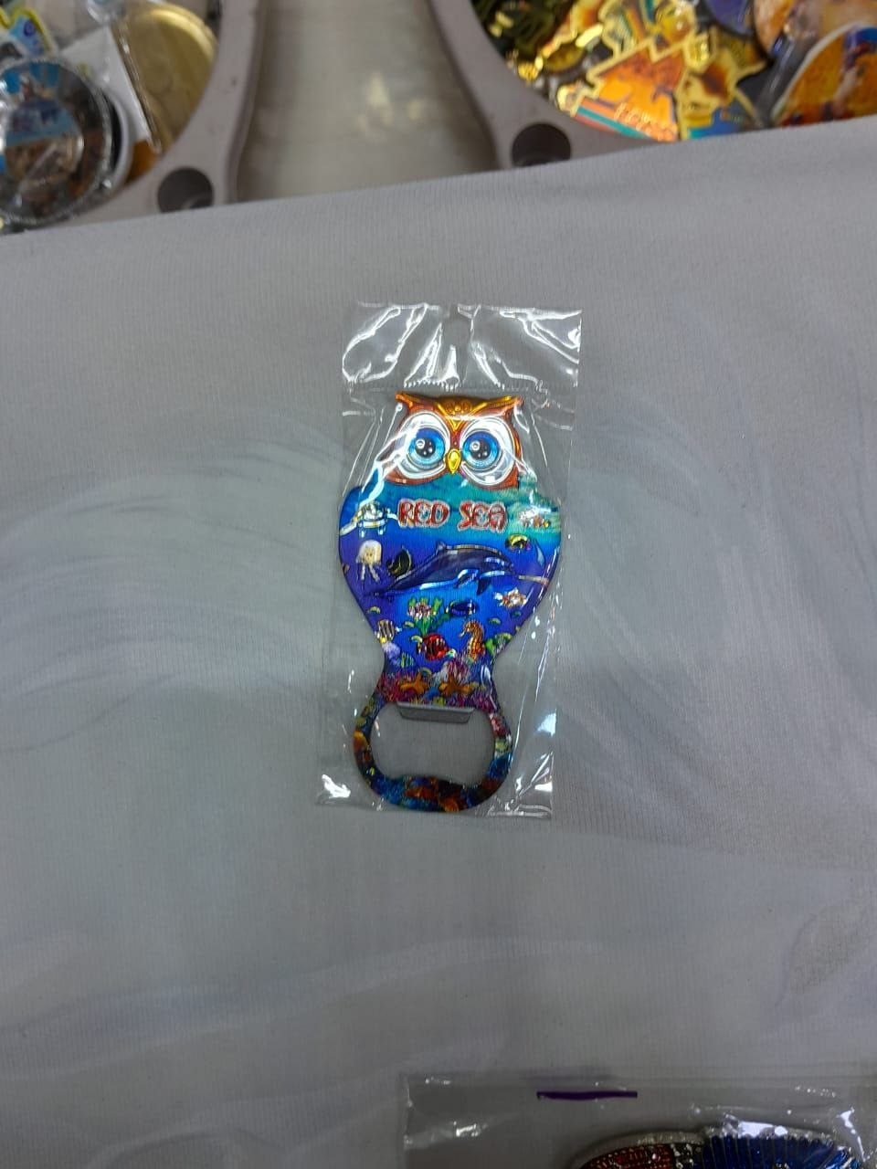 Magnetic Fridge Decoration with Metal Bottle Opener