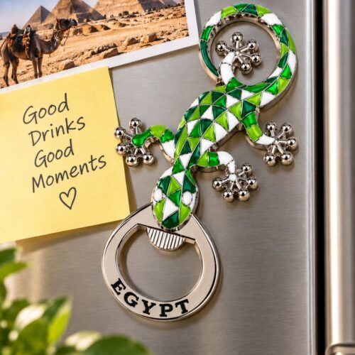 Magnetic Fridge Decoration with Metal Bottle Opener