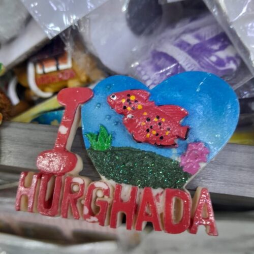 Sea stone souvenir magnet