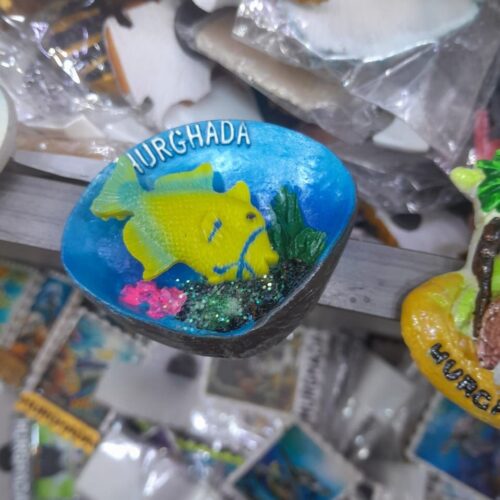 Souvenir-Magnet aus Meeresstein