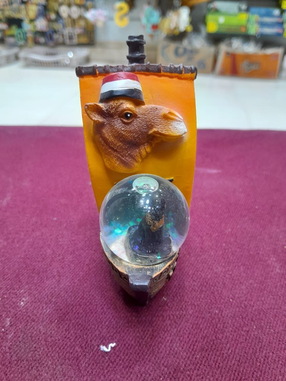 Glass Water Ball with Decorative Scene