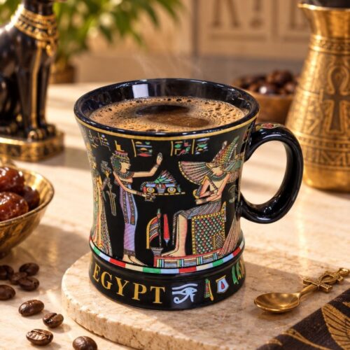 Bemalte Keramiktasse