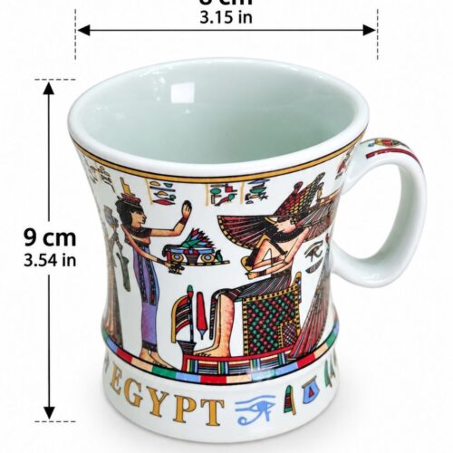 Bemalte Keramiktasse