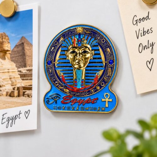 Egypt Fridge Magnet with Pharaoh, Ankh & Eye of Horus
